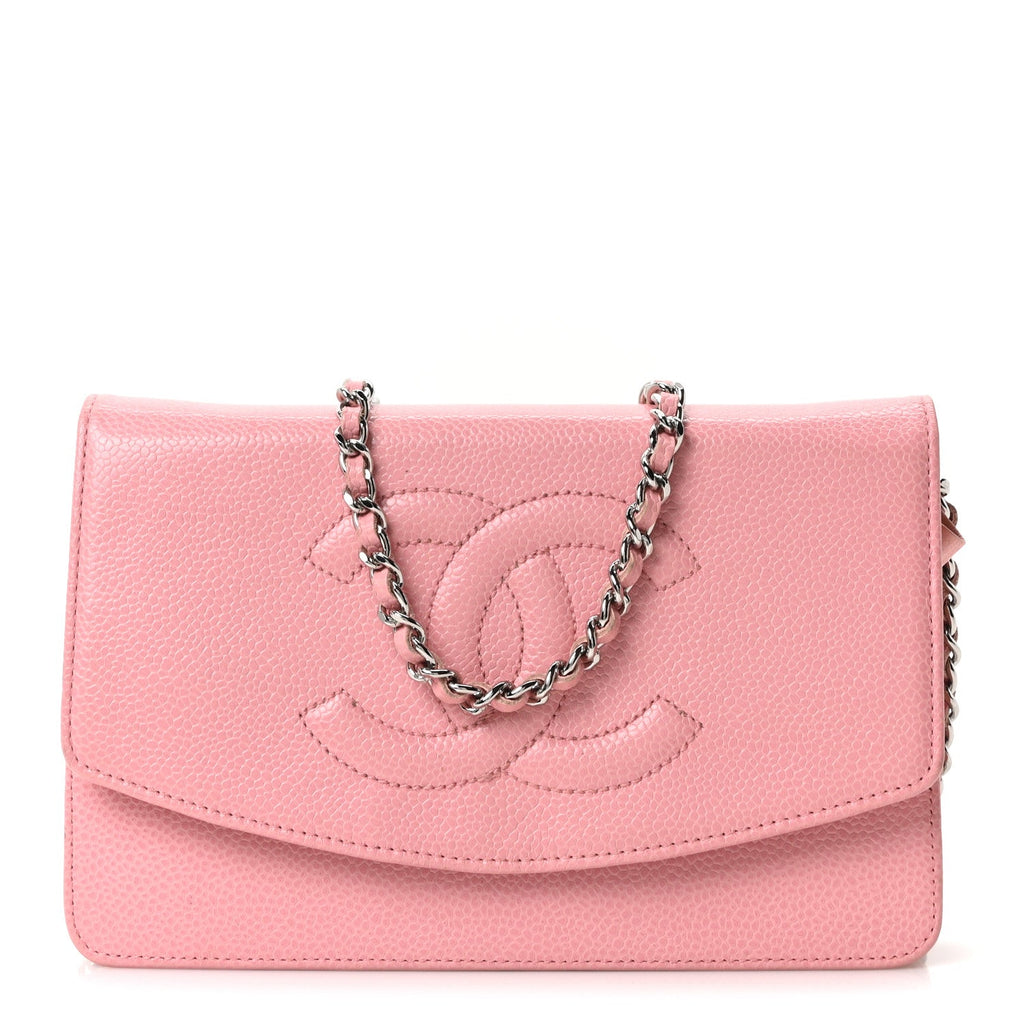 Caviar Timeless CC Wallet on Chain WOC Pink wholesalehk.shop