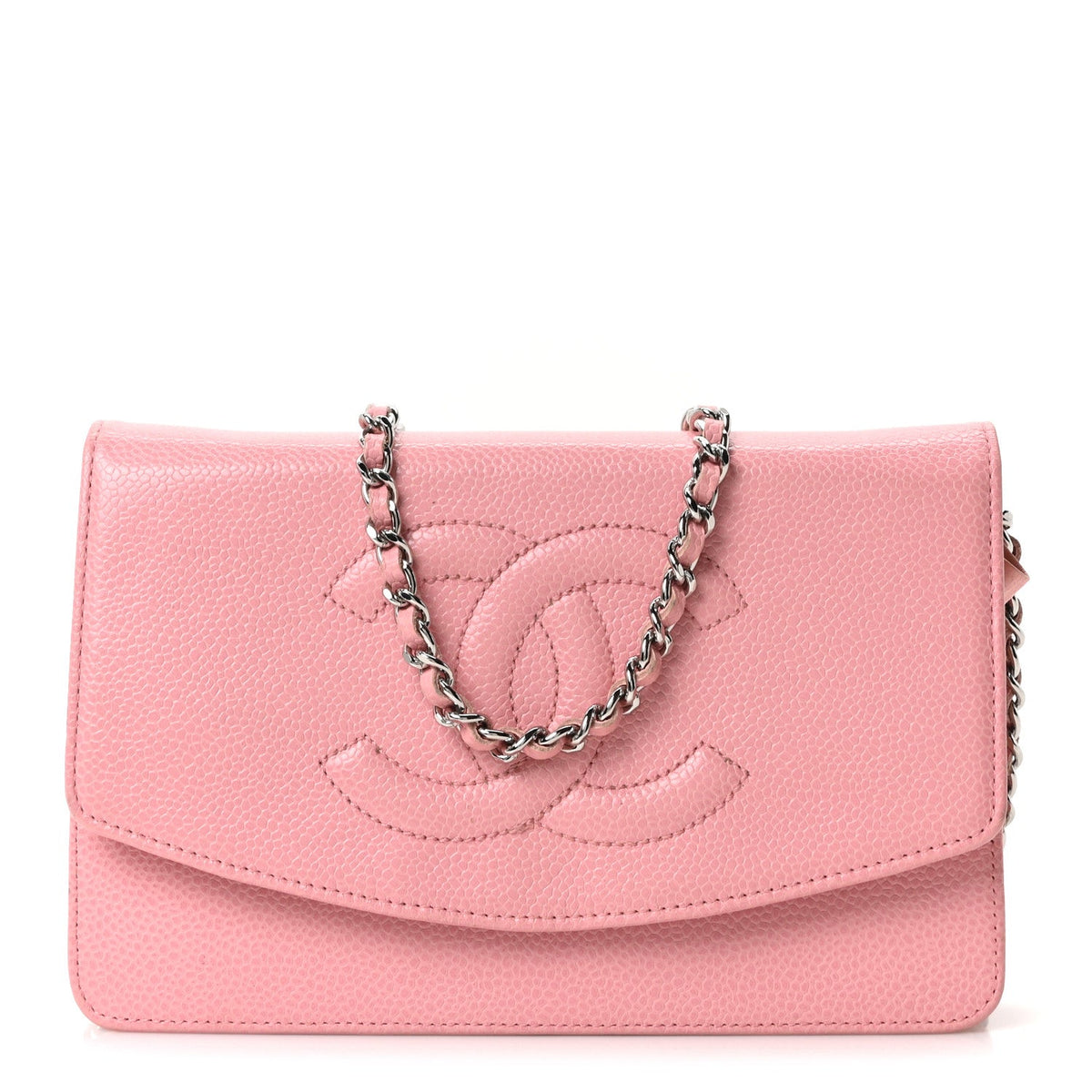 Caviar Timeless CC Wallet on Chain WOC Pink wholesalehk.shop