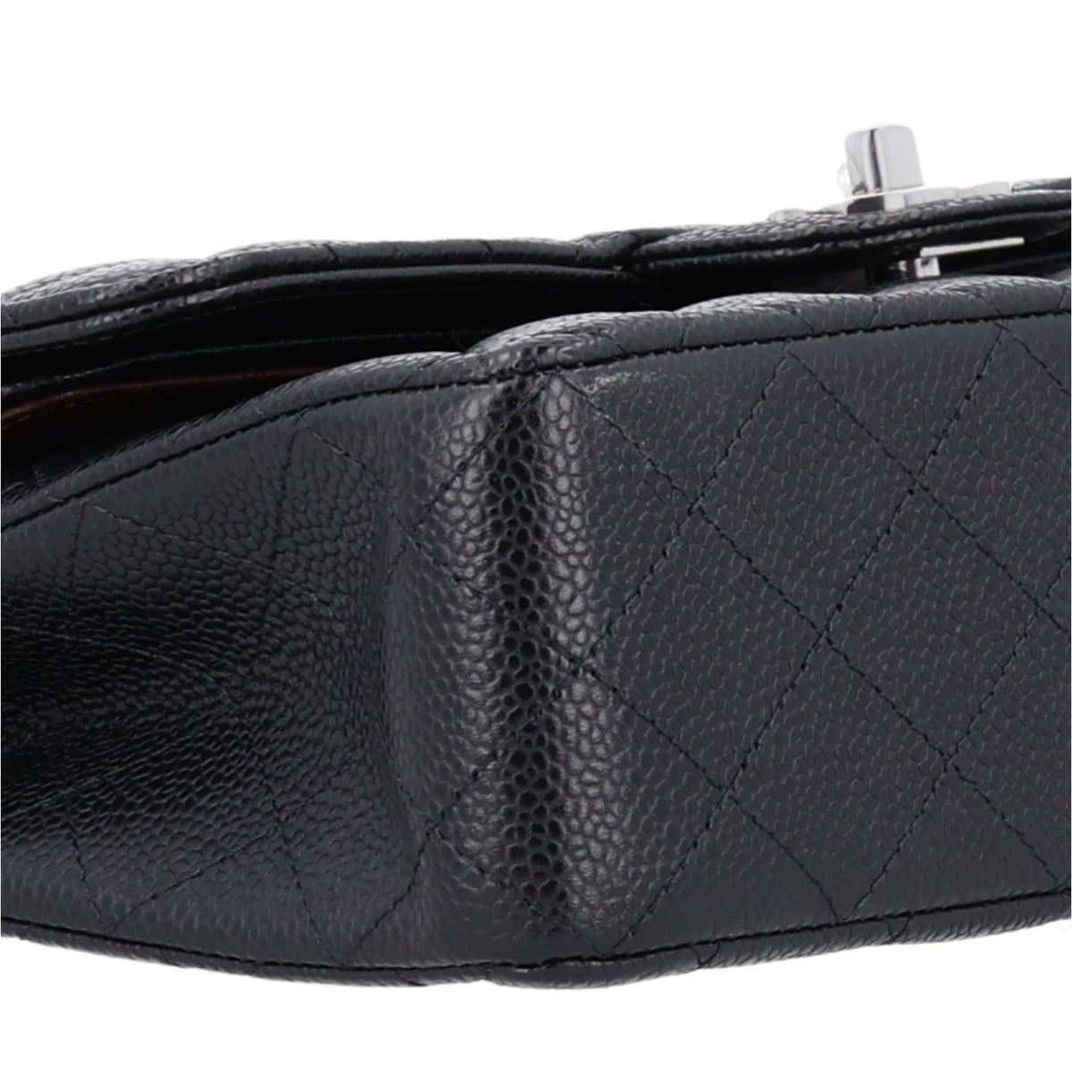 Caviar Quilted Small Double Flap Black wholesalehk.shop