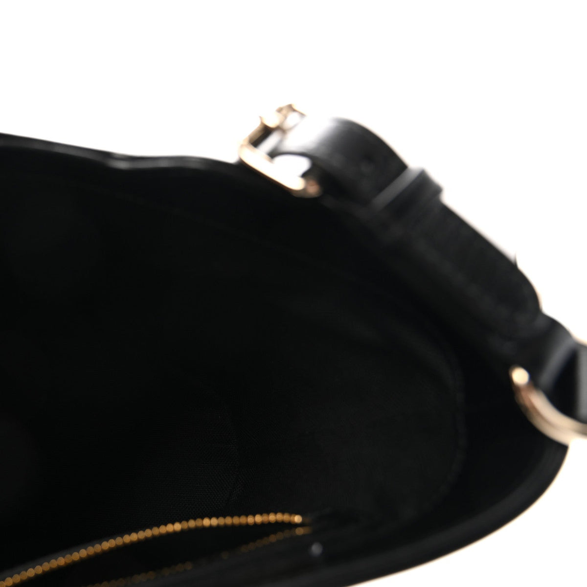 Tritone Calfskin Web Mini Ophidia Bucket Bag Black wholesalehk.shop