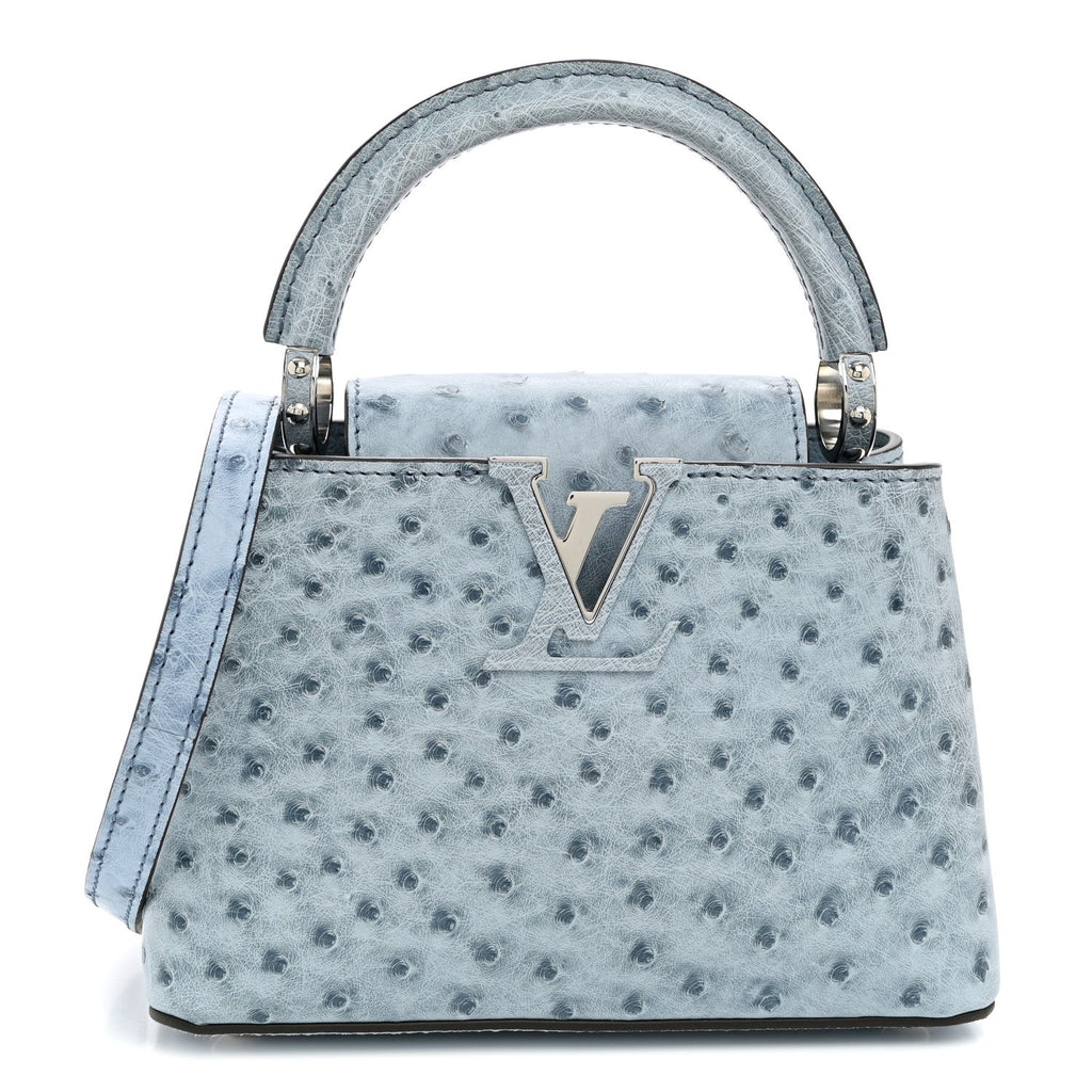 Ostrich Capucines Mini Blue Denim £¨ Direct shipment via from wholesalehk.shop