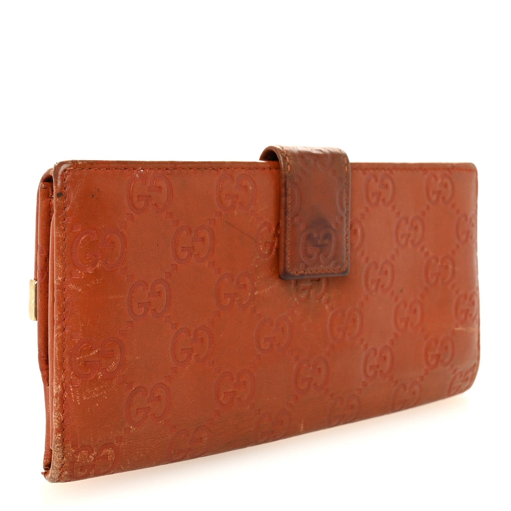 Guccissima Signature Dice Continental Wallet Orange £¨ Direct shipment via from wholesalehk.shop