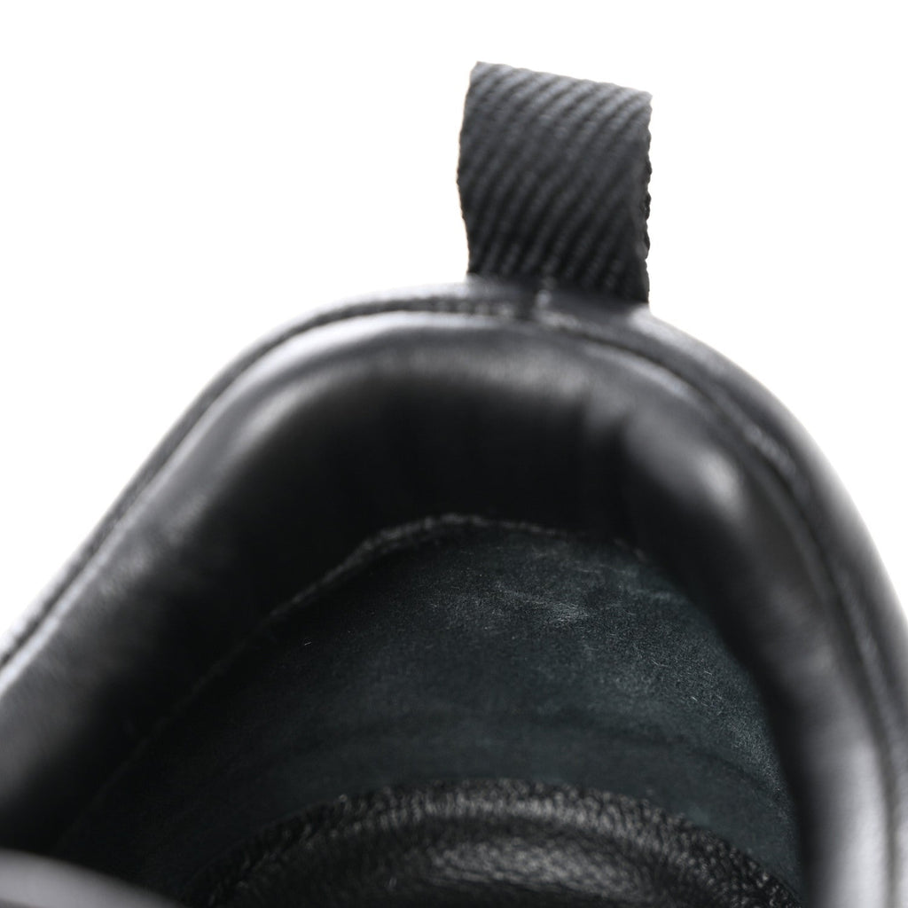 Goatskin Suede Goatskin Bouncing Sneakers 37.5 Black wholesalehk.shop