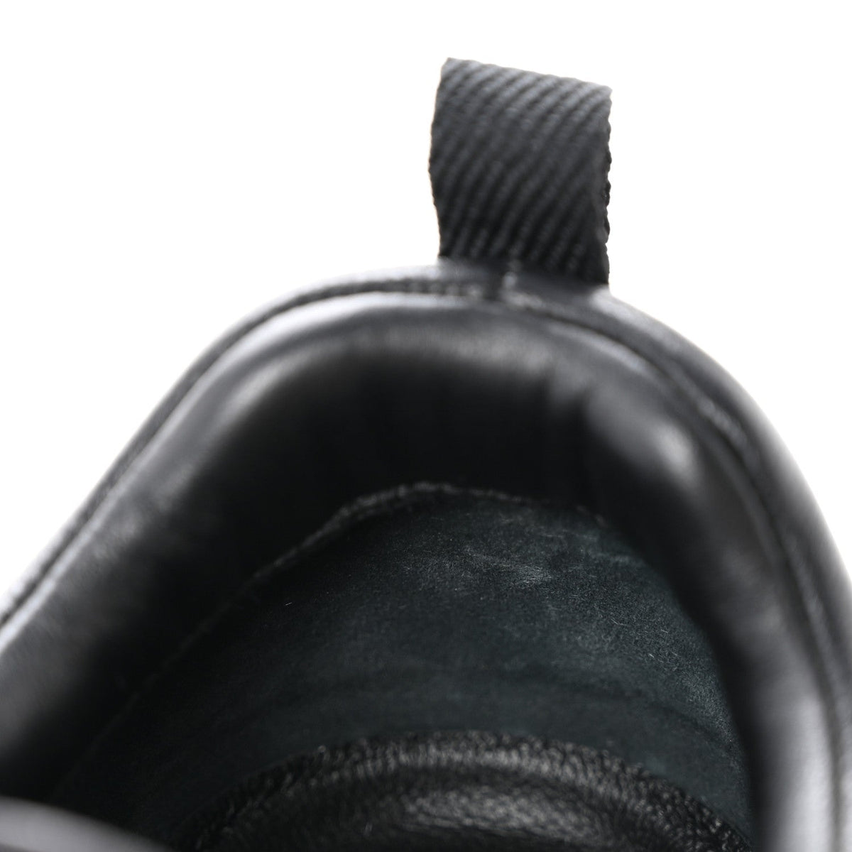 Goatskin Suede Goatskin Bouncing Sneakers 37.5 Black wholesalehk.shop