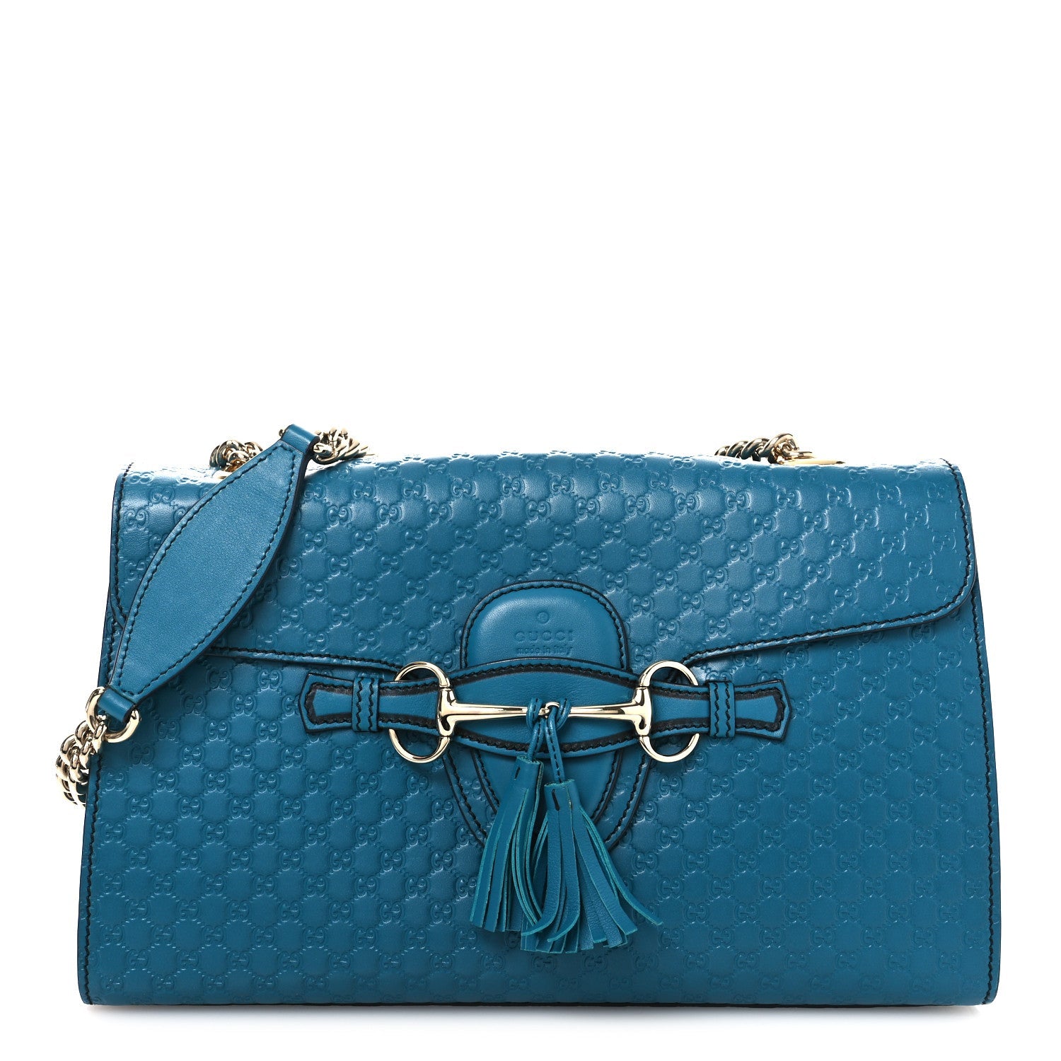 Soft Microguccissima Medium Emily Chain Shoulder Bag Deep Cobalt £¨ Direct shipment via from wholesalehk.shop