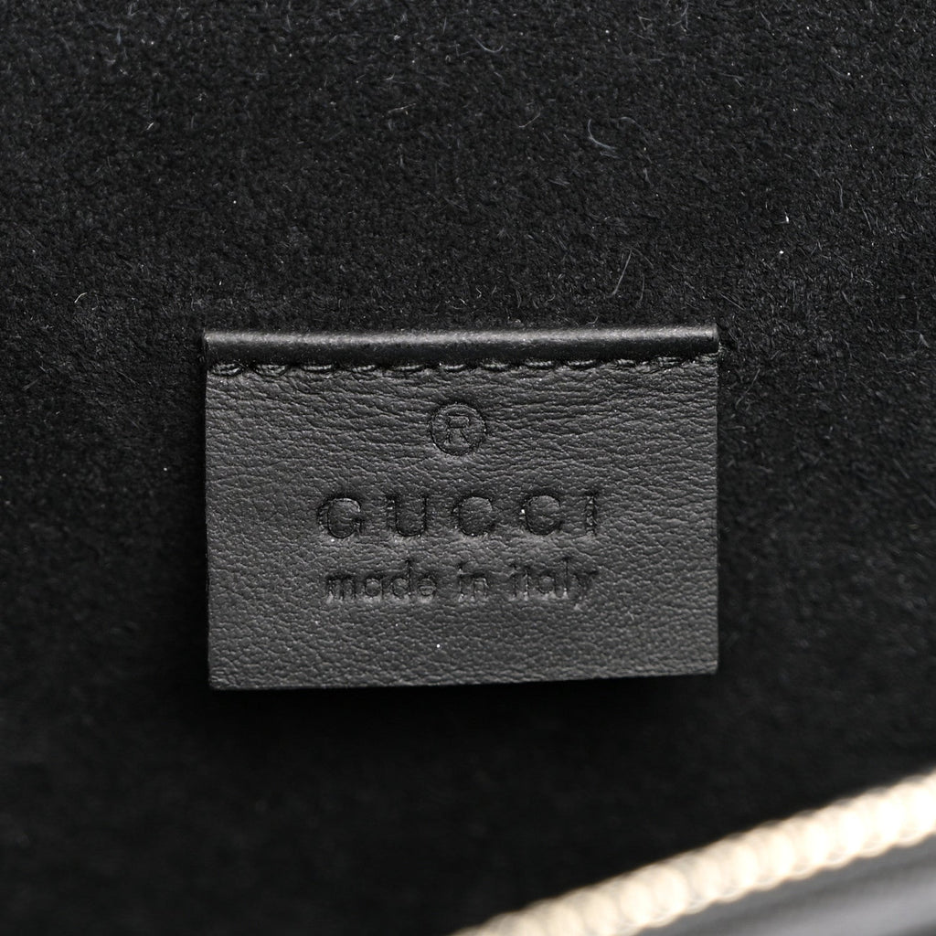 GG Supreme Monogram Medium Dionysus Shoulder Bag Black wholesalehk.shop