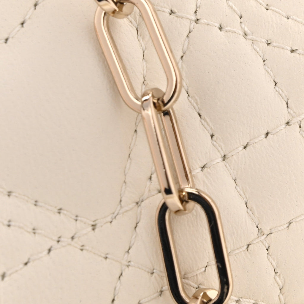 Lambskin Cannage Dioramour Micro Lady D-Joy Latte wholesalehk.shop