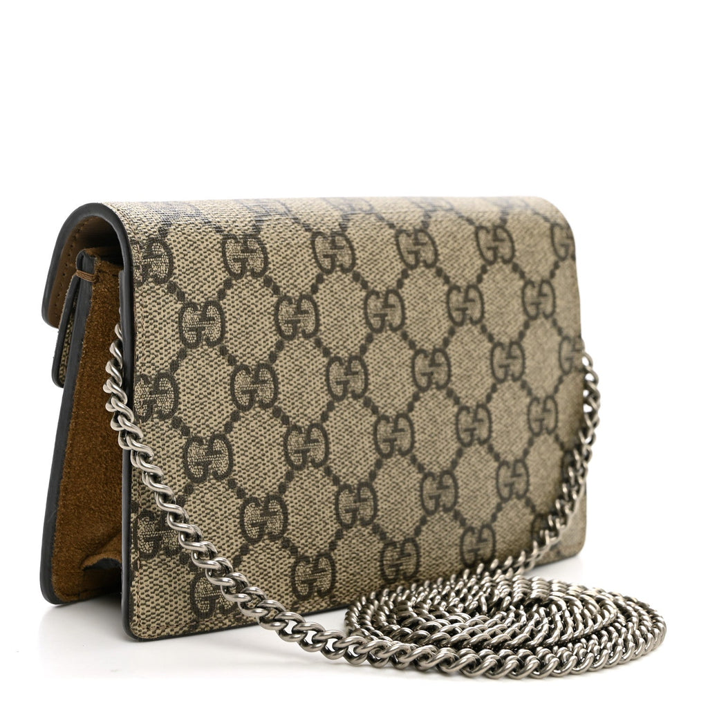 GG Supreme Monogram Super Mini Dionysus Shoulder Bag Taupe wholesalehk.shop