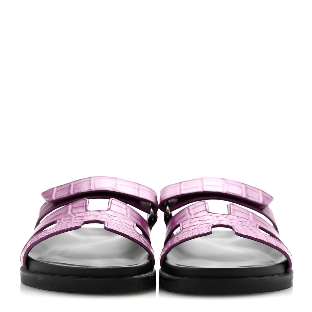 Matte Alligator Womens Chypre Sandals 38.5 Anemone wholesalehk.shop