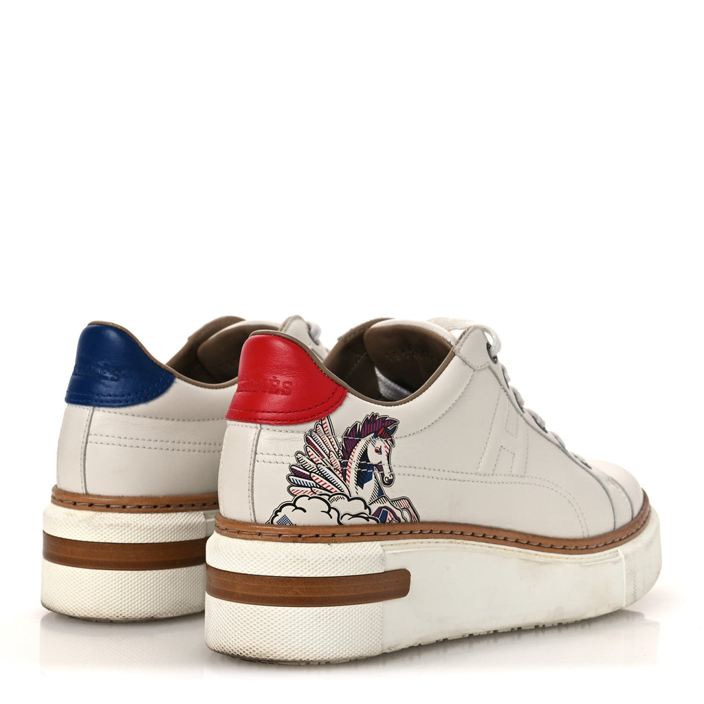 Calfskin Pegase Pop Polo Sneakers 38 Multicolor White wholesalehk.shop