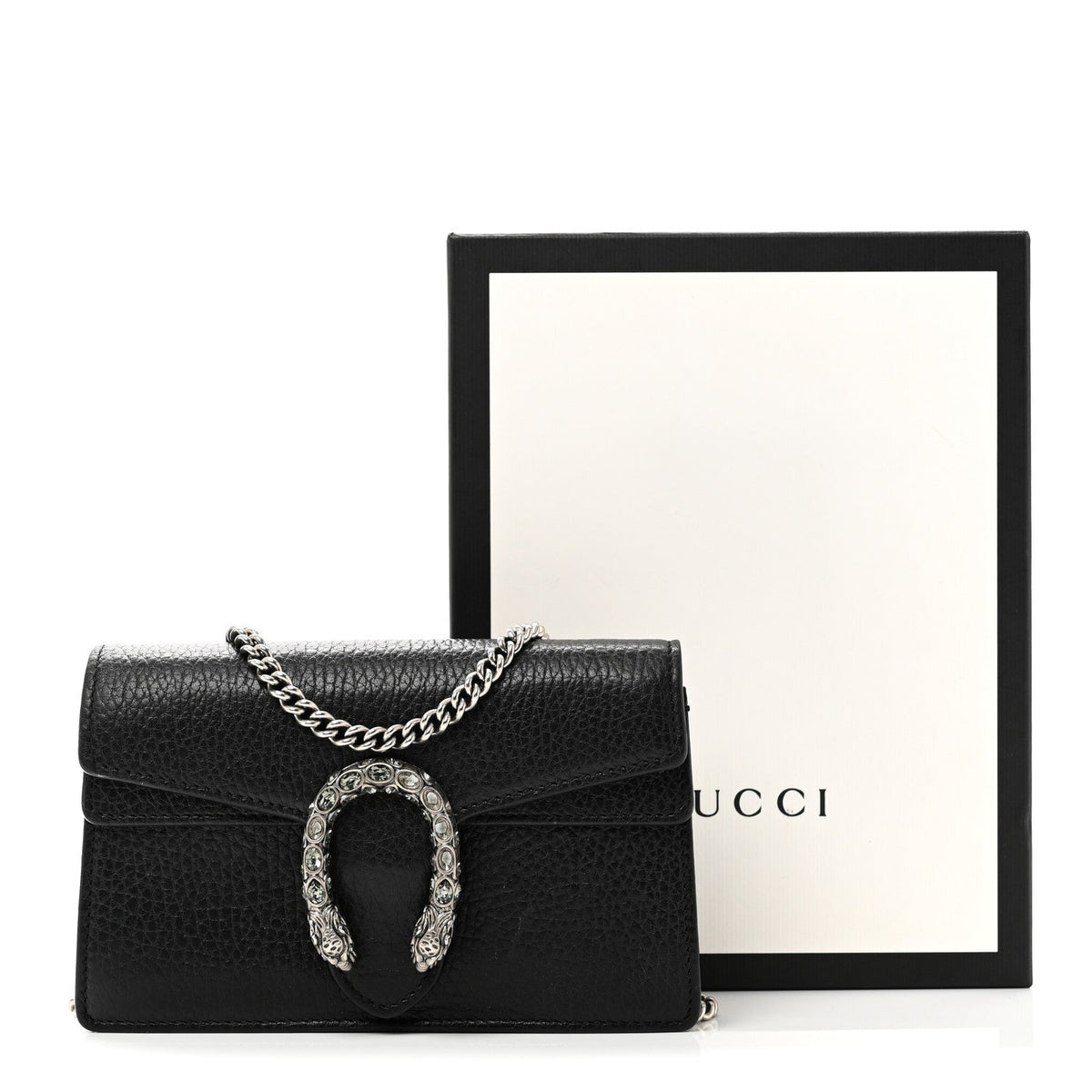 Calfskin Super Mini Dionysus Shoulder Bag Black wholesalehk.shop