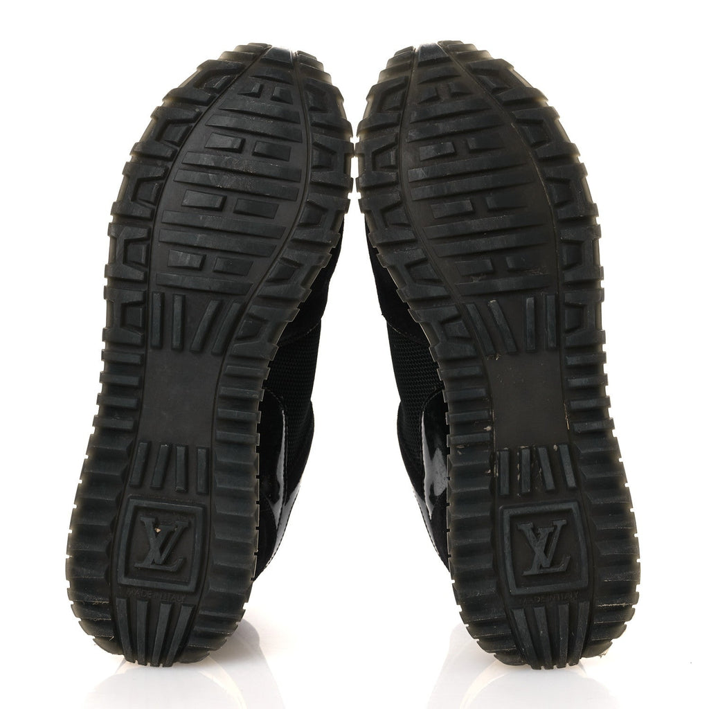 Suede Monogram Run Away Sneakers 36.5 Black £¨ Direct shipment via from wholesalehk.shop