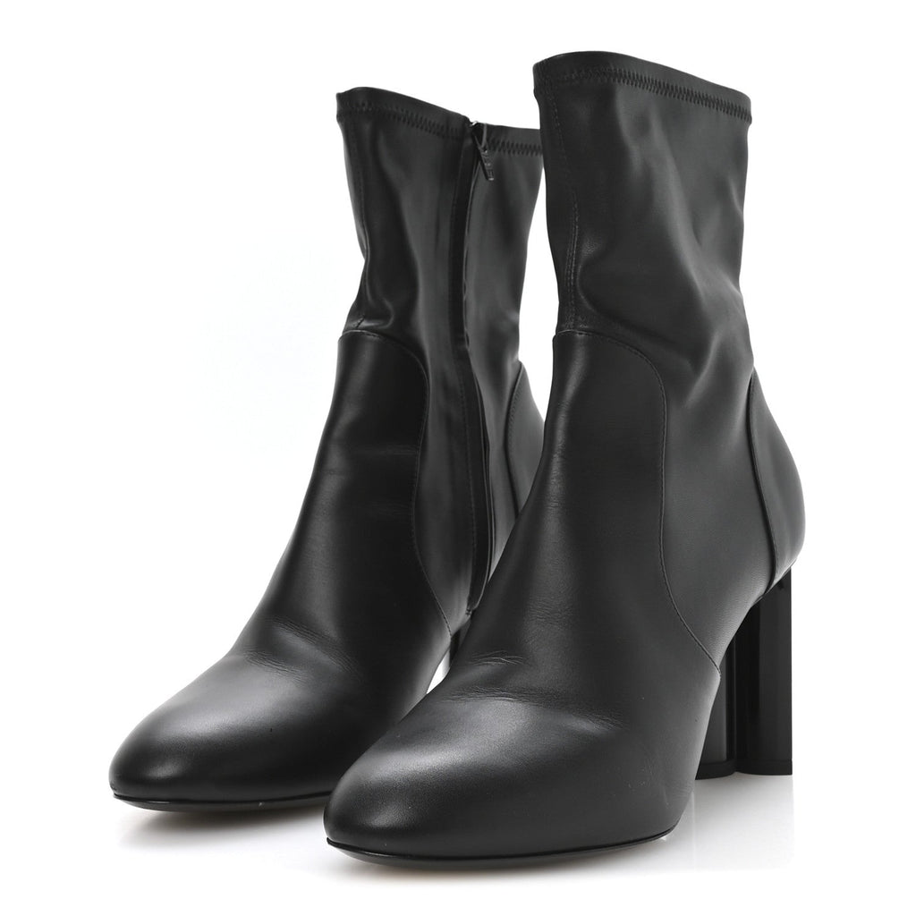 Calfskin Uniformes Silhouette Ankle Boots 39 Black £¨ Direct shipment via from wholesalehk.shop
