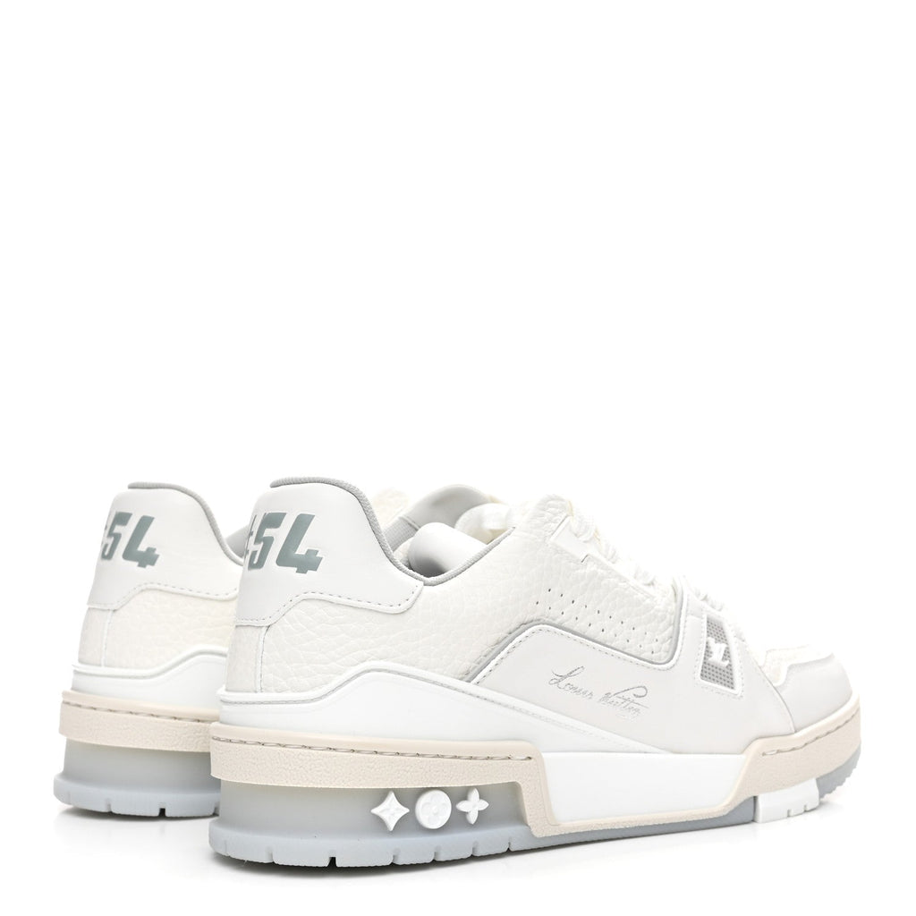 Grained Calfskin Womens LV Trainer Sneakers 37 White £¨ Direct shipment via from wholesalehk.shop