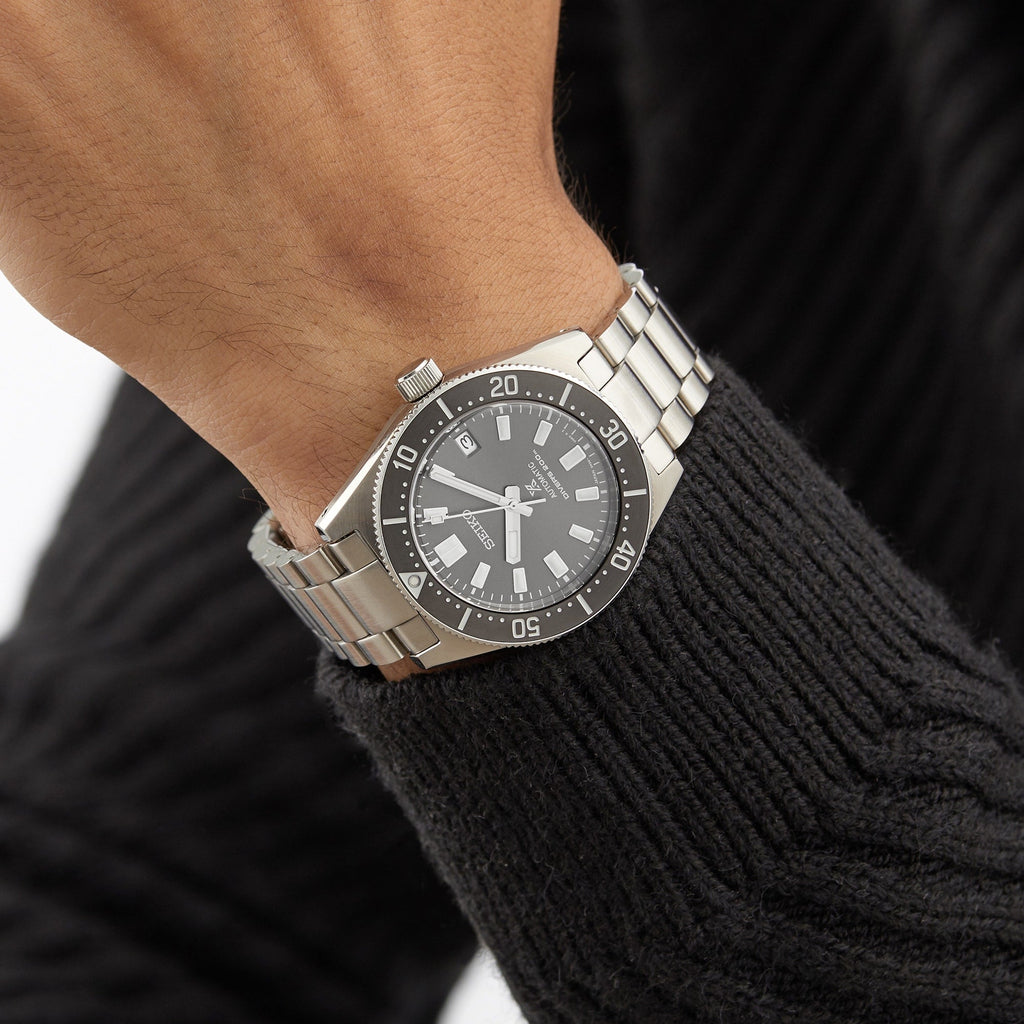 Seiko Prospex 1965 Modern Re Interpretation Automatic Black Dial Silver Steel Strap Watch For Men - SPB143J1 wholesalehk.shop