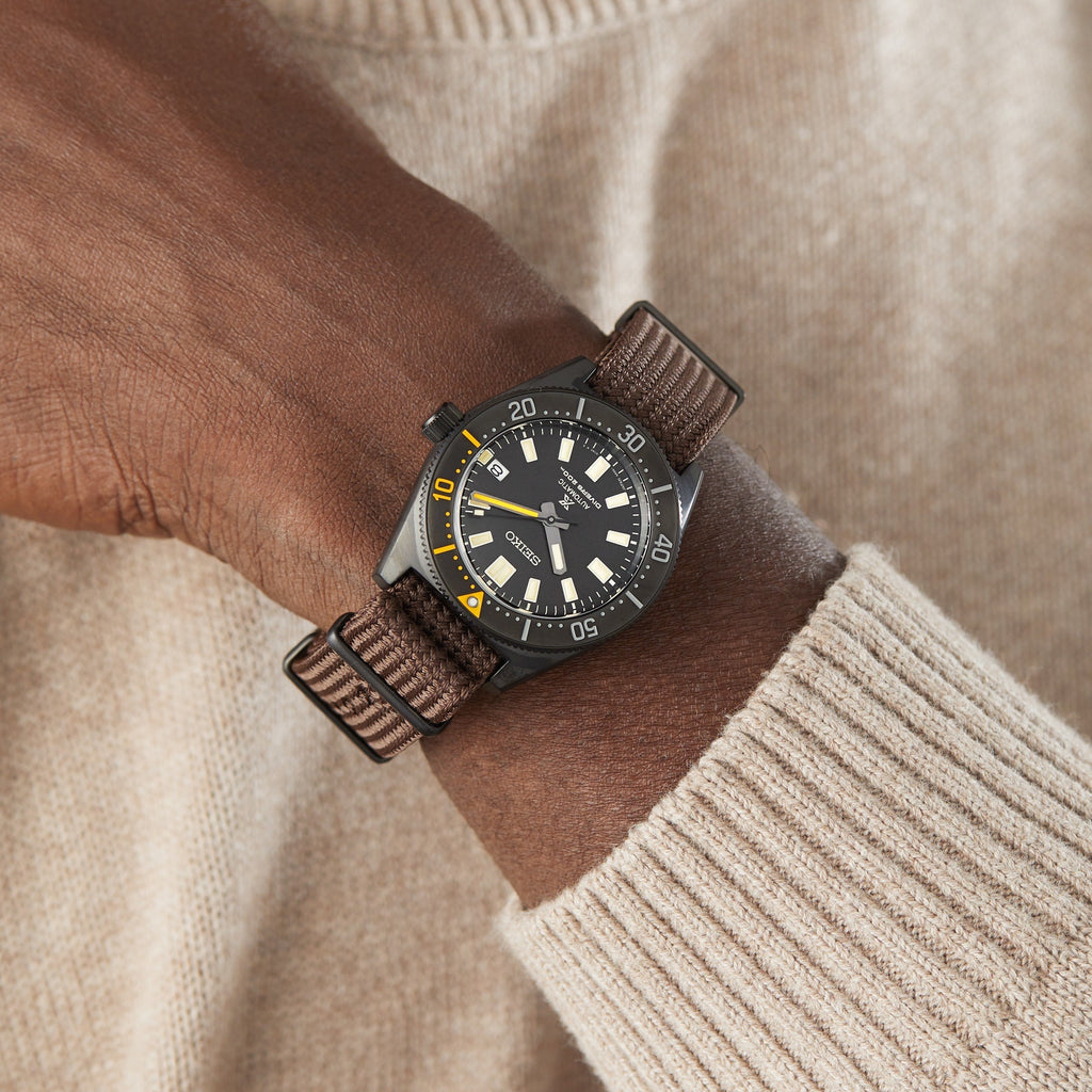 Seiko Prospex Black Series 1965 Limited Edition Black Dial Brown NATO Strap Watch For Men - SPB253J1 wholesalehk.shop