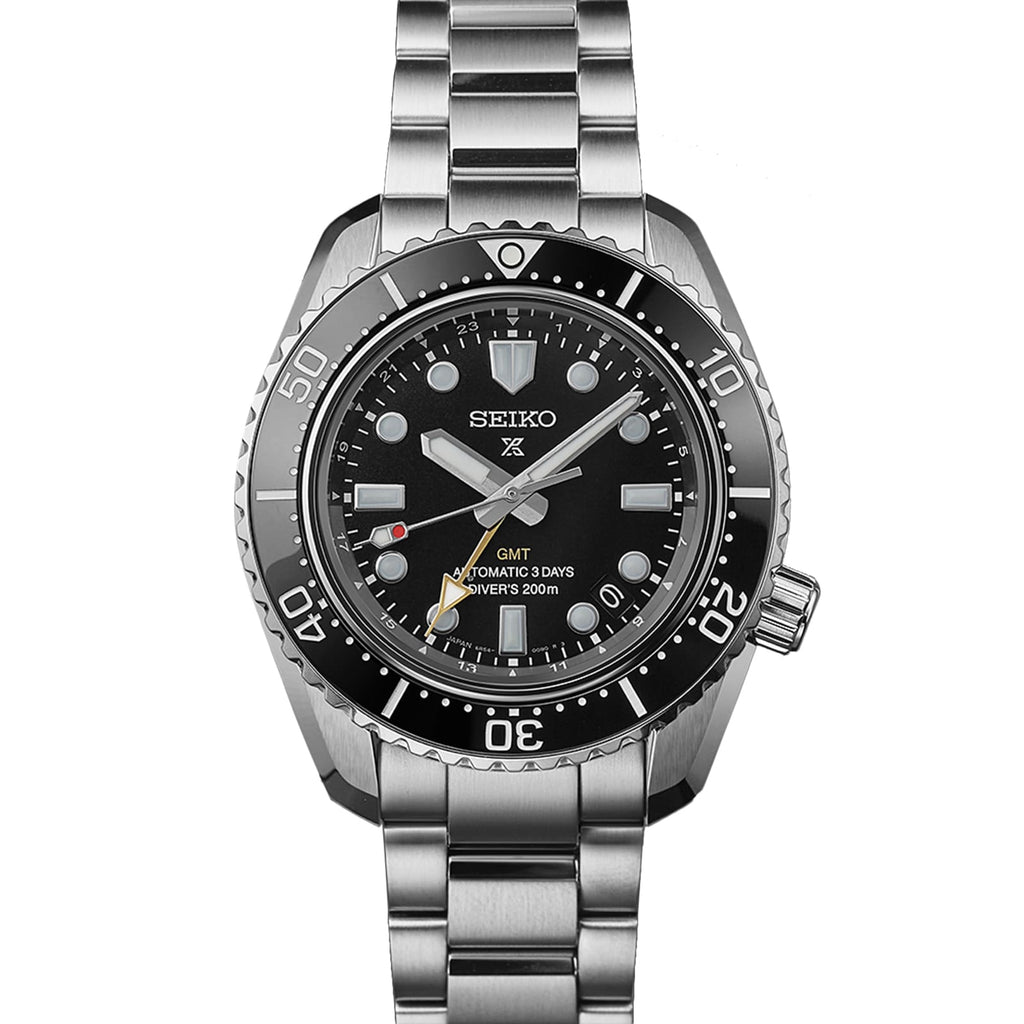 Seiko Prosprex Dark Depths GMT Automatic Black Dial Silver Steel Strap Watch For Men - SPB383J1 wholesalehk.shop