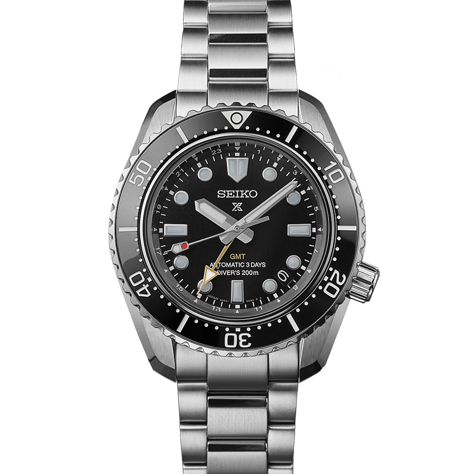 Seiko Prosprex Dark Depths GMT Automatic Black Dial Silver Steel Strap Watch For Men - SPB383J1 wholesalehk.shop