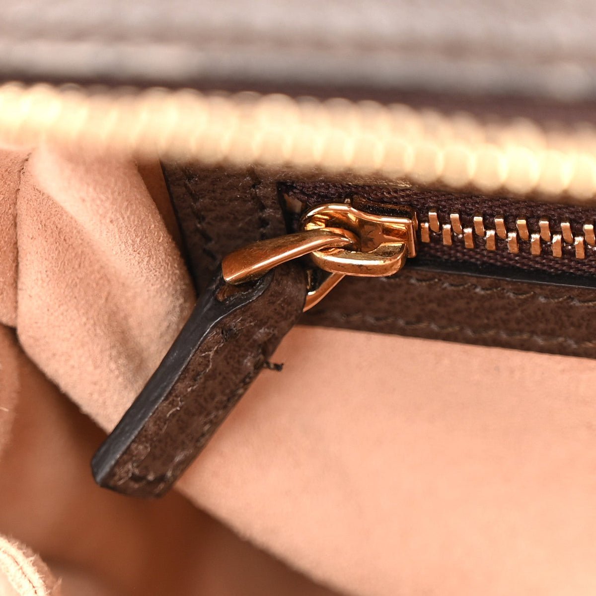 GG Supreme Monogram Web Small Ophidia Top Handle Shoulder Bag Brown wholesalehk.shop