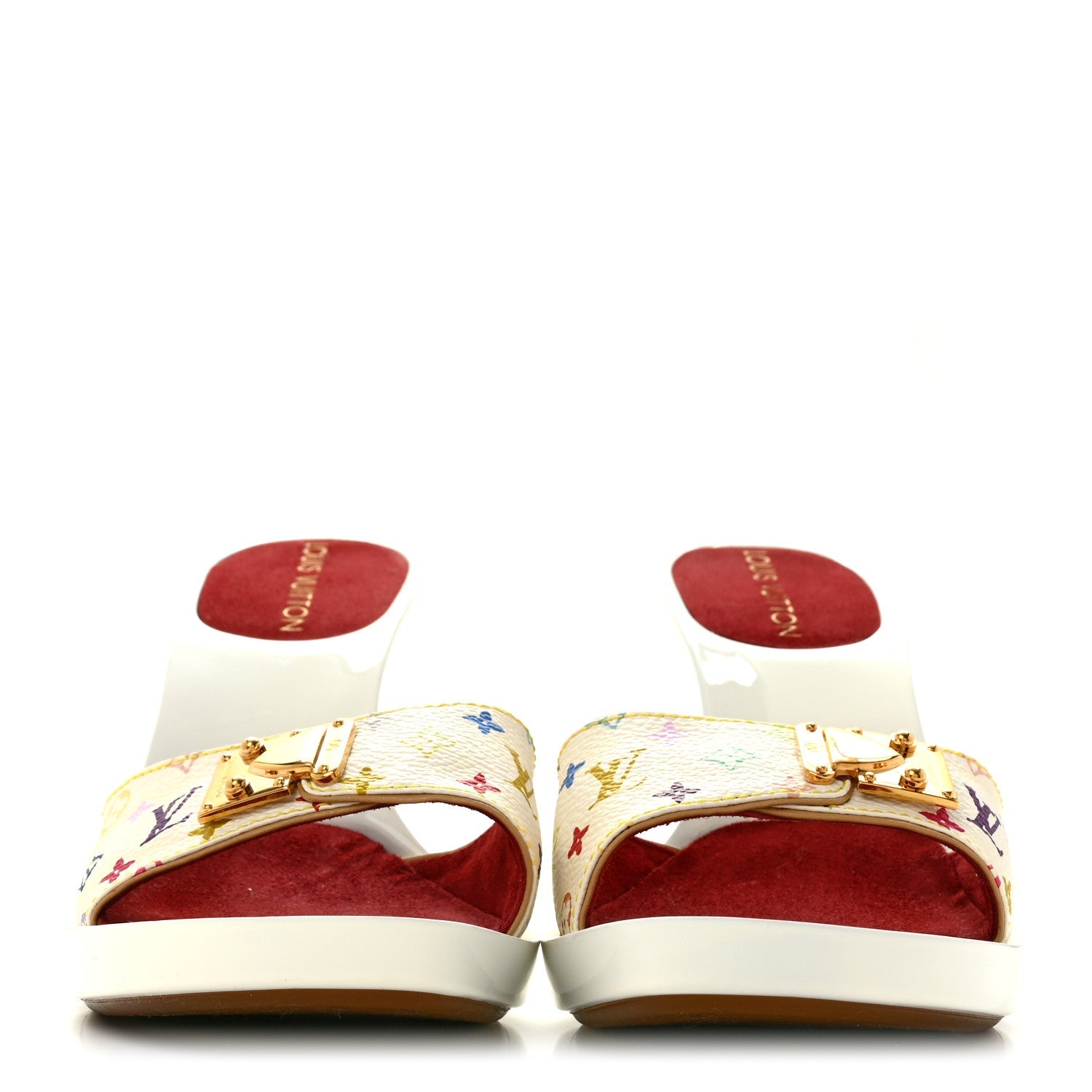 Monogram Multicolor Sandal Mule 36 White £¨ Direct shipment via from wholesalehk.shop