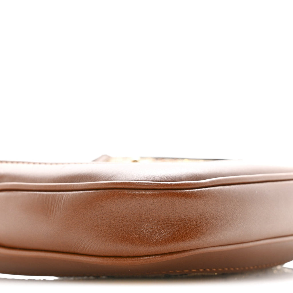 New Canvas Charisma Calfskin Crystal GG Monogram Mini Jackie 1961 Hobo Camel Ebony £¨ Direct shipment via from wholesalehk.shop