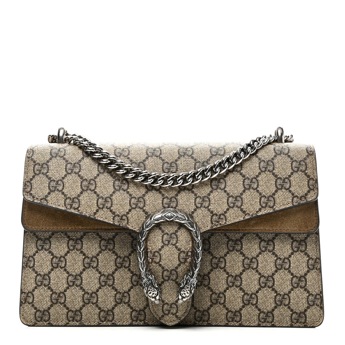 GG Supreme Monogram Small Dionysus Shoulder Bag Taupe wholesalehk.shop