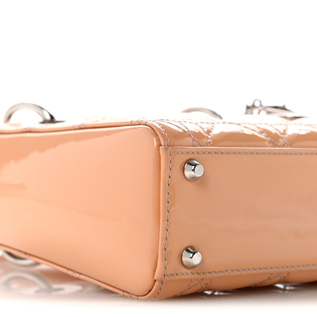 Patent Cannage Mini Lady Dior Rose Clair wholesalehk.shop