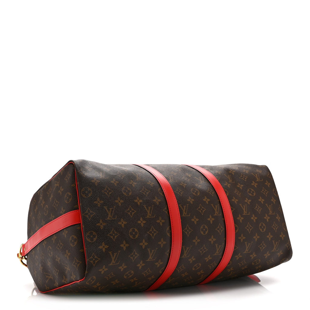 Calfskin Monogram Keepall Bandouliere 50 Coquelicot wholesalehk.shop
