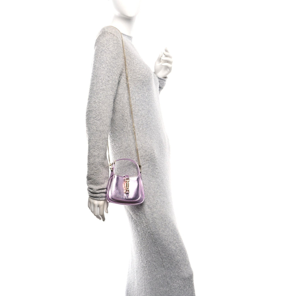 Laminated Nappa Nano Jackie 1961 Hobo Metallic Rosa £¨ Direct shipment via from wholesalehk.shop