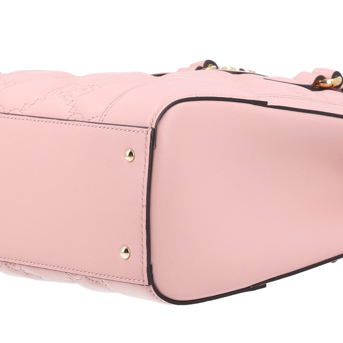 Calfskin GG Matelasse Mini Top Handle Bag Perfect Pink wholesalehk.shop