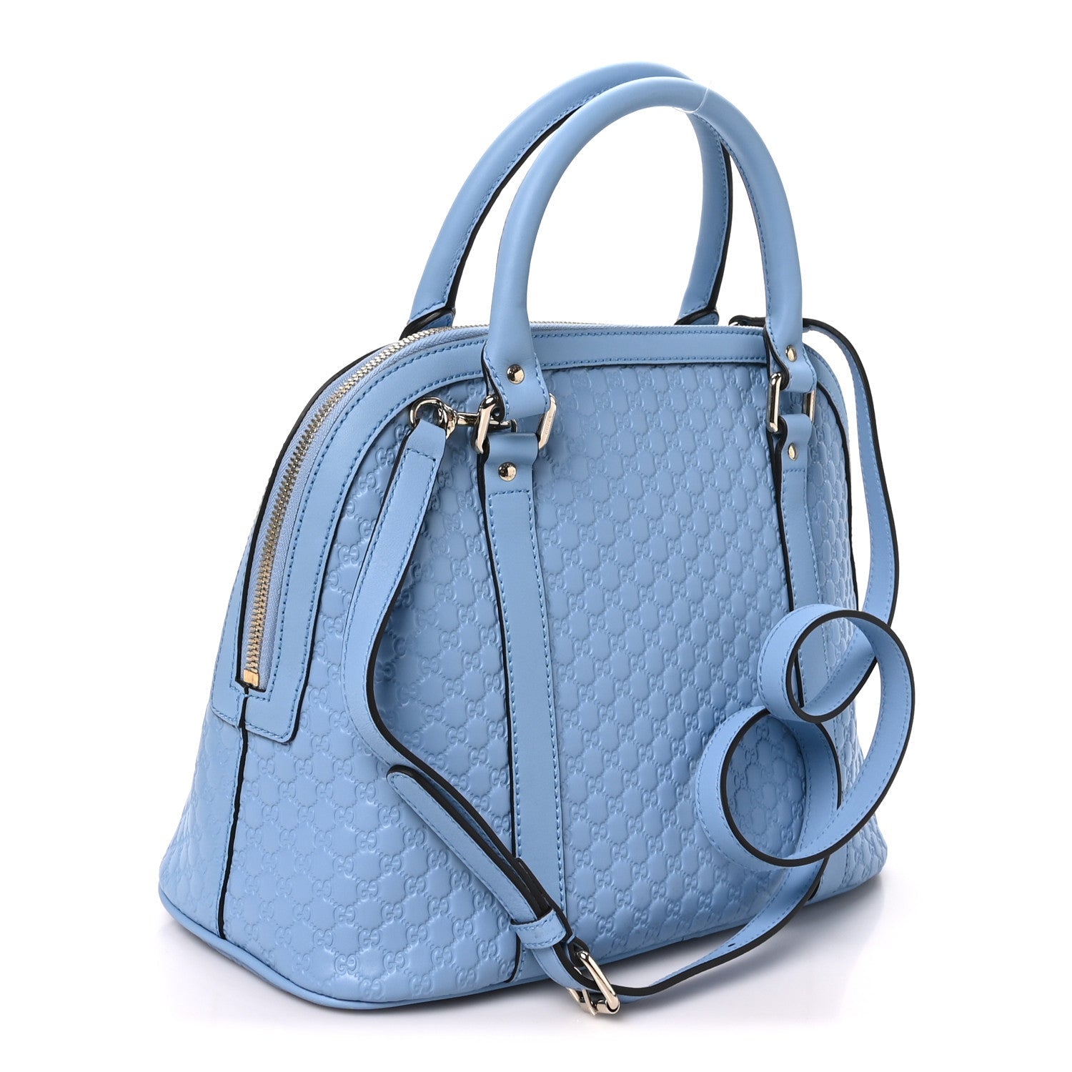 Microguccissima Medium Dome Bag Mineral Blue £¨ Direct shipment via from wholesalehk.shop