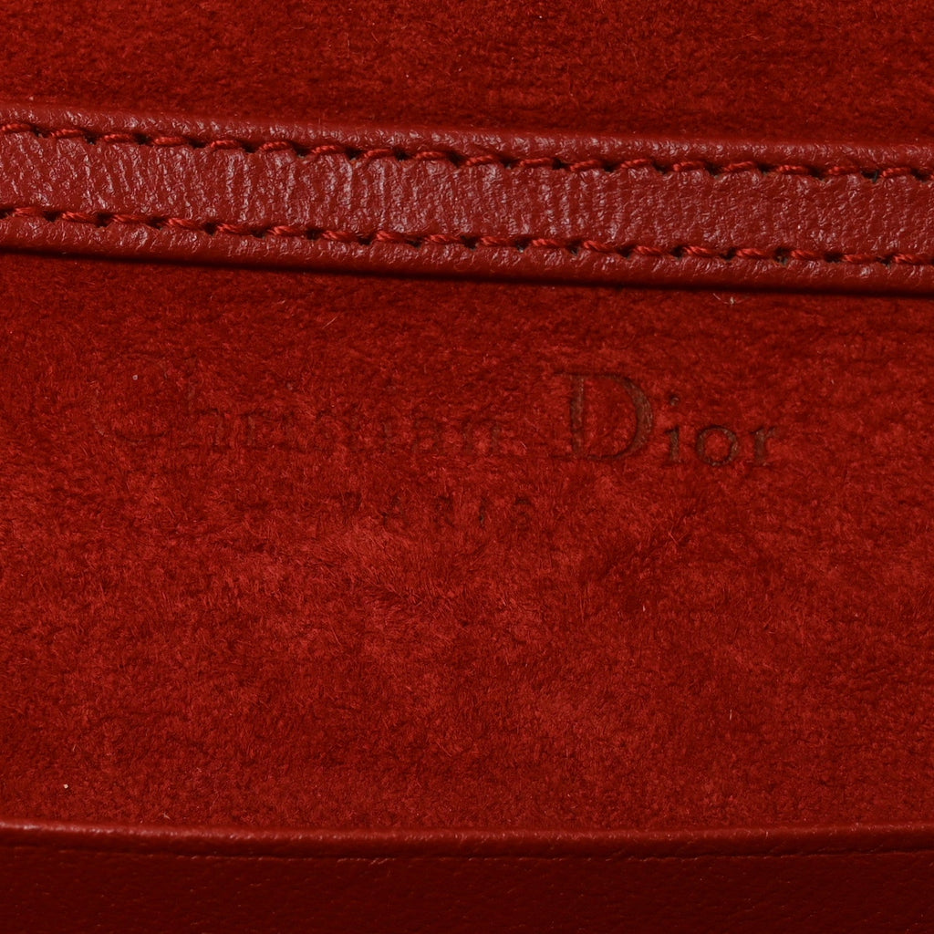 Calfskin Studded Diorama Flap Bag Red ¡§ Direct shipment via from wholesalehk.shop
