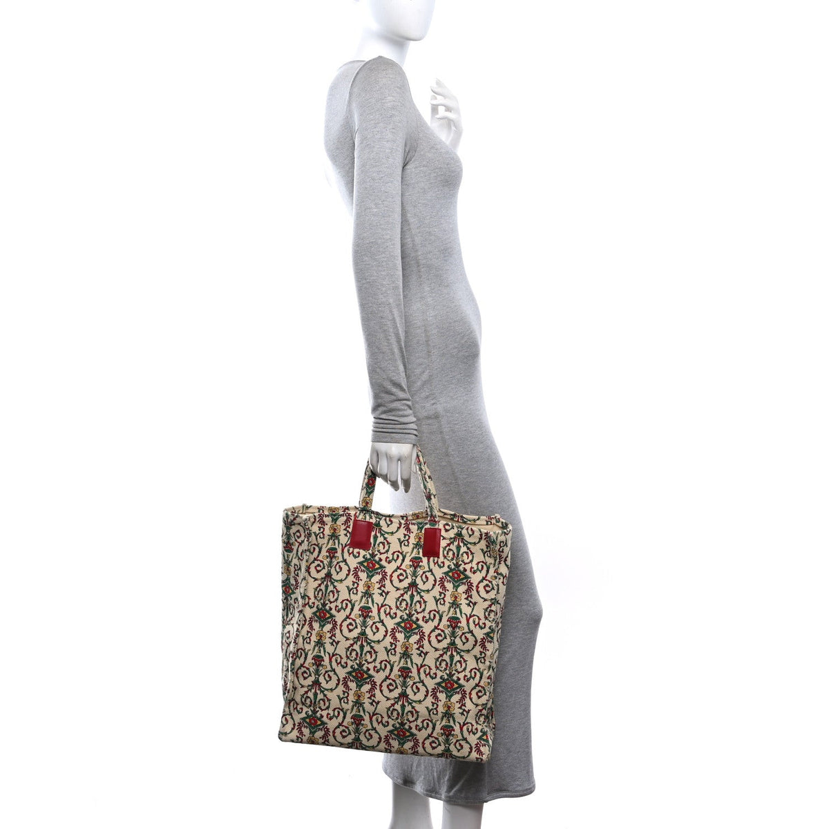 Canvas Garden Store Floral Vertical Tote Multicolor wholesalehk.shop