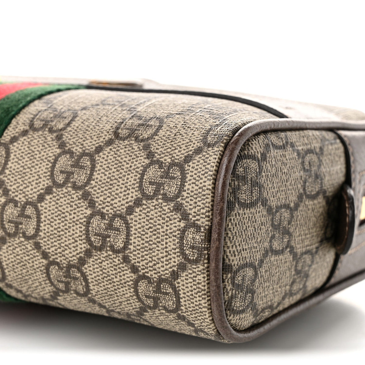 GG Supreme Monogram Web Small Ophidia Belt Bag 85 34 Dark Brown wholesalehk.shop