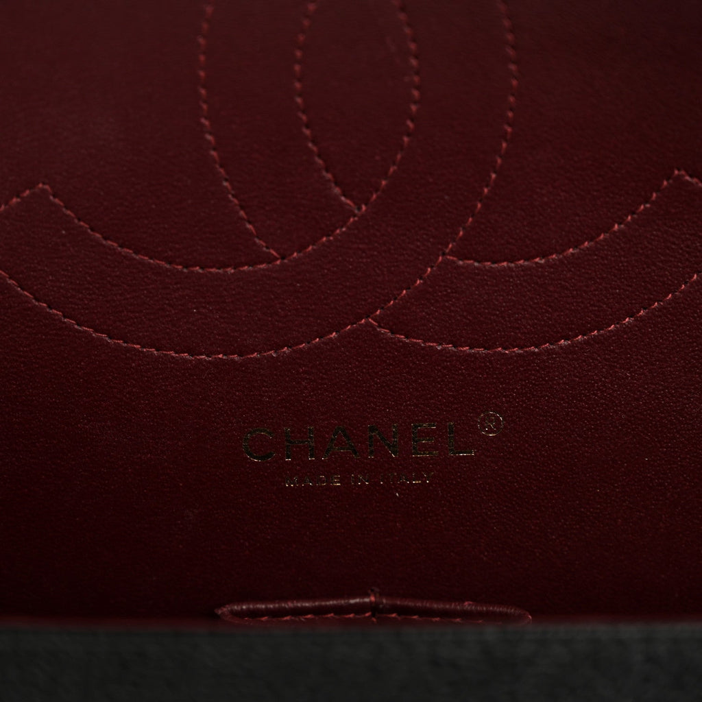 Caviar Quilted Jumbo Double Flap Black wholesalehk.shop