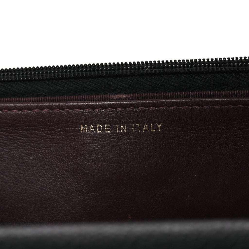 Caviar Quilted Wallet on Chain WOC Black wholesalehk.shop