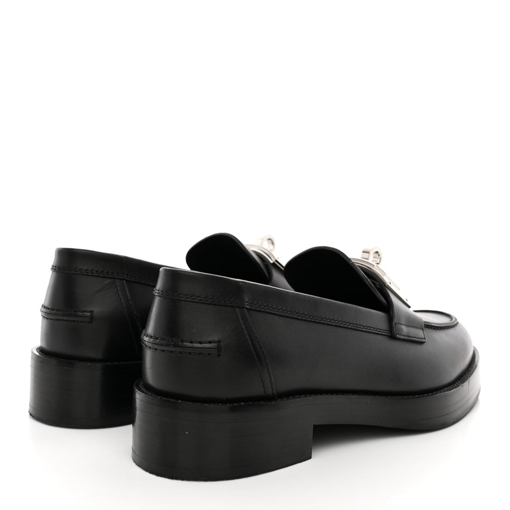 Calfskin Womens Hot Loafer 38 Black wholesalehk.shop