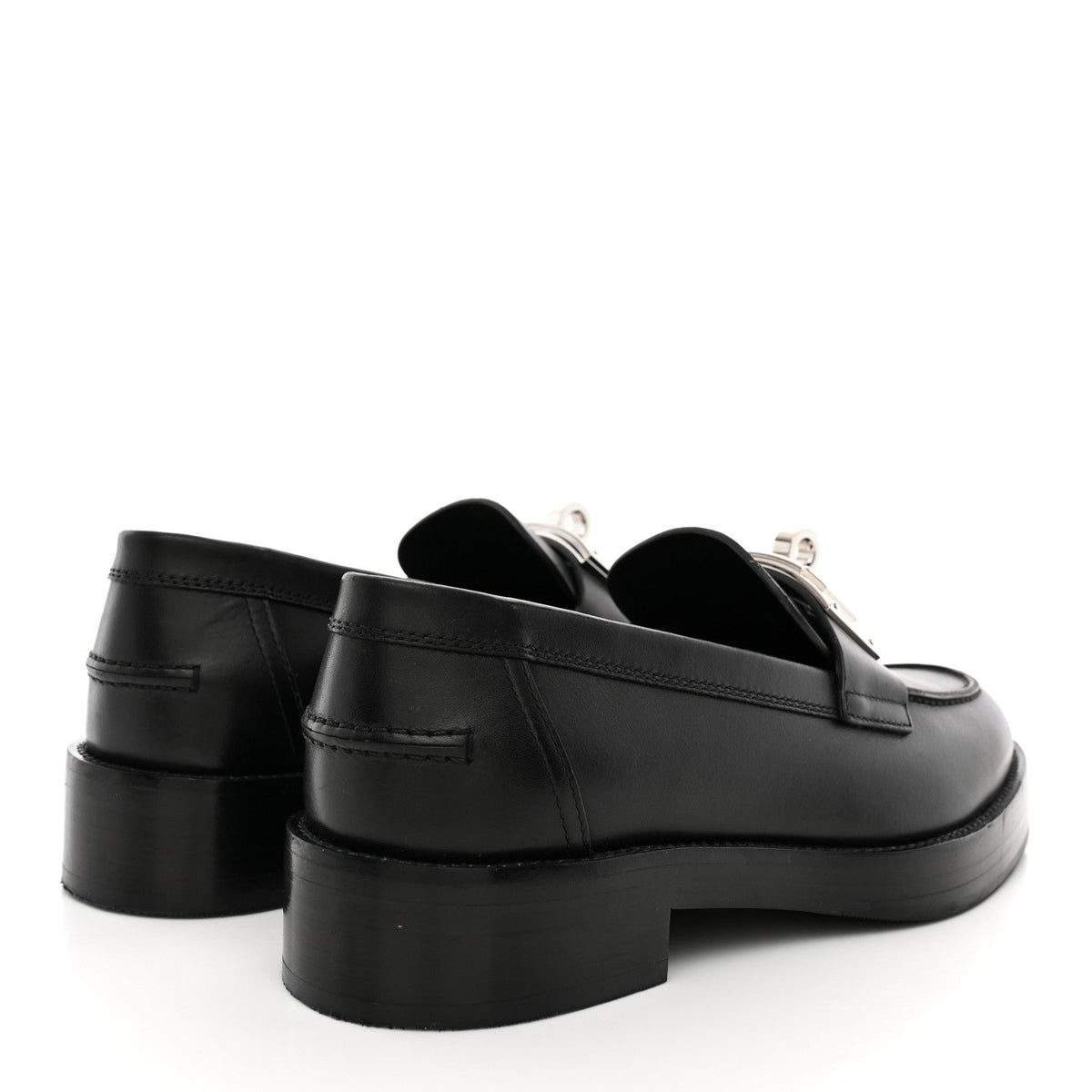 Calfskin Womens Hot Loafer 38 Black wholesalehk.shop
