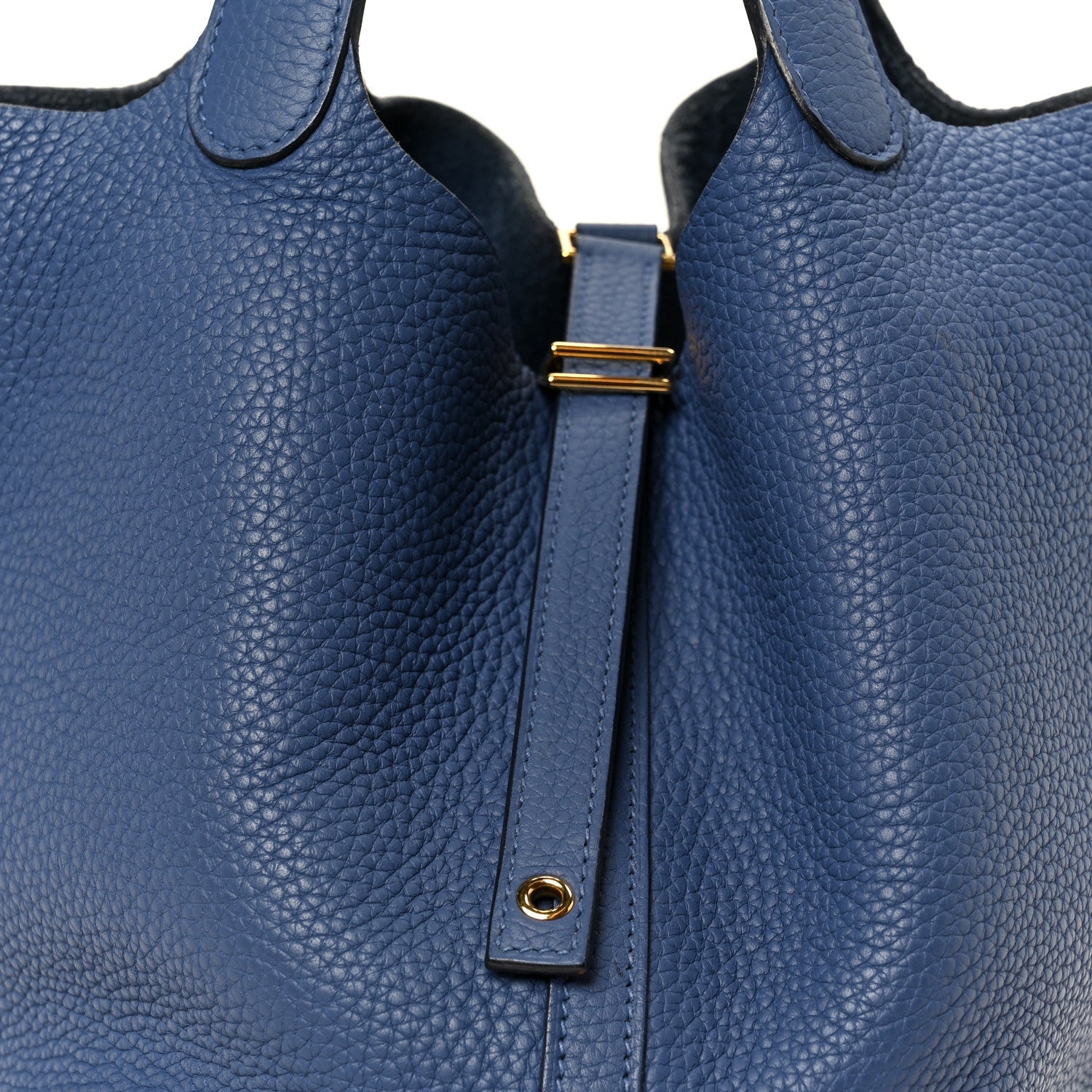 Taurillon Clemence Picotin Lock 22 MM Bleu Brighton £¨ Direct shipment via from wholesalehk.shop