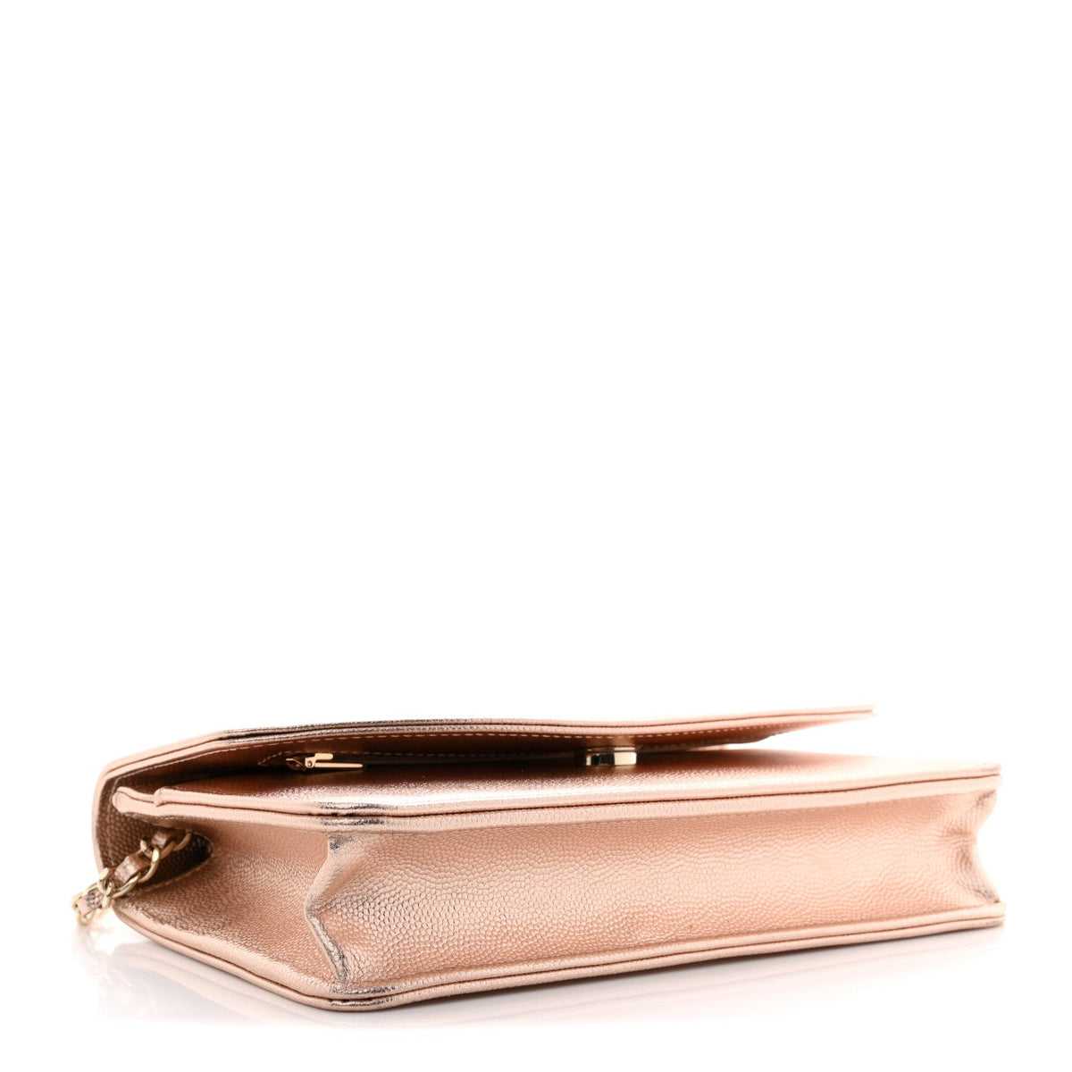 Metallic Caviar Timeless CC Wallet On Chain WOC Copper wholesalehk.shop