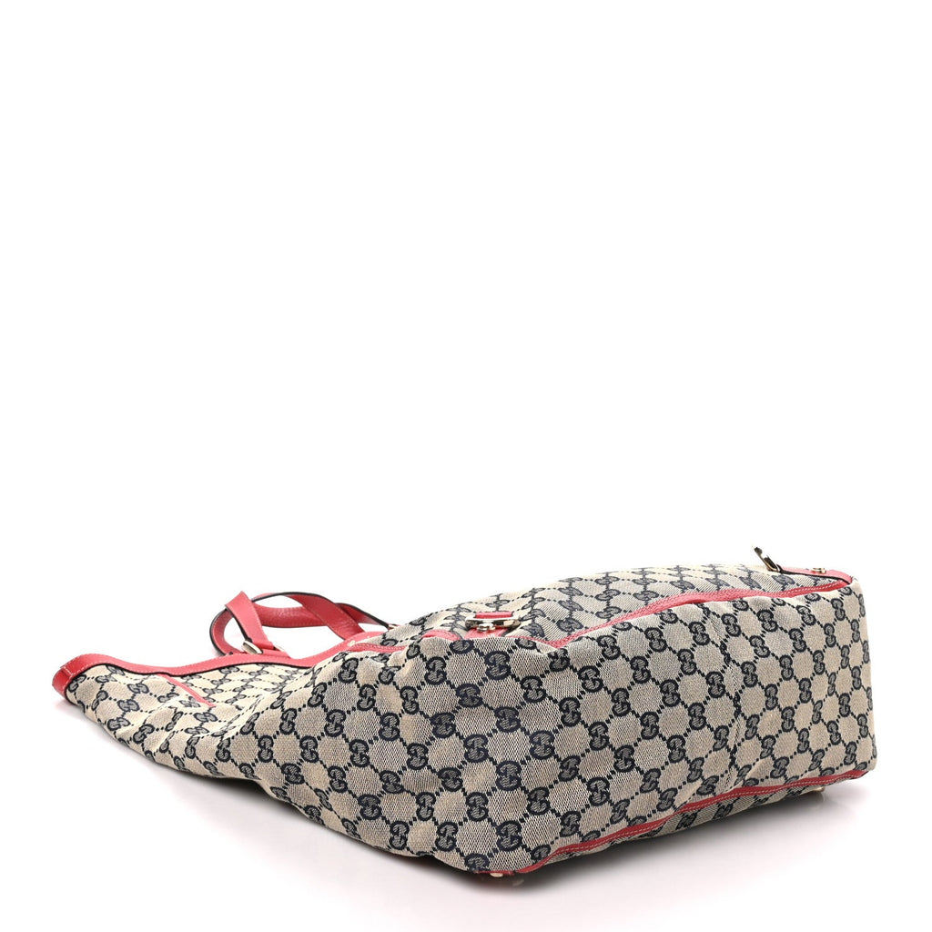 Monogram Abbey Tote Navy Red wholesalehk.shop
