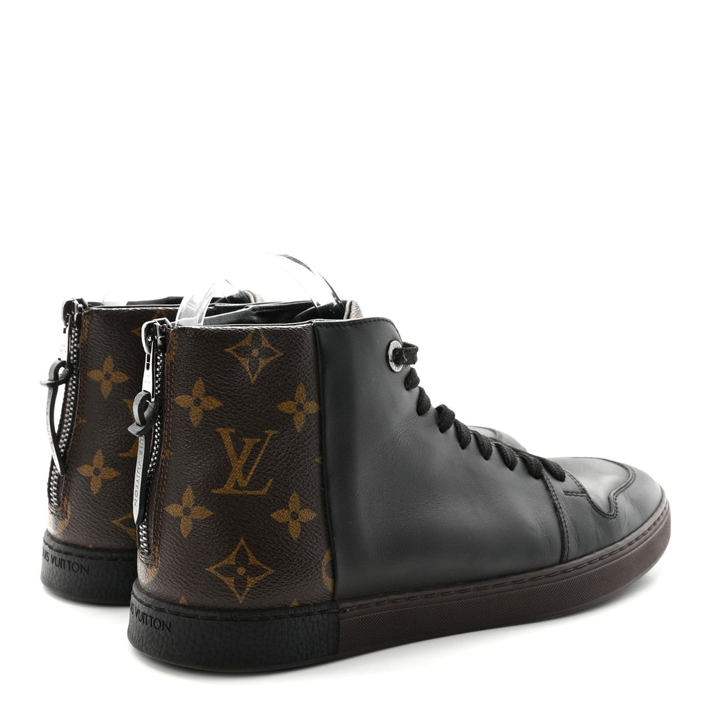 Calfskin Monogram Line-Up Sneaker Boot 6 Black £¨ Direct shipment via from wholesalehk.shop