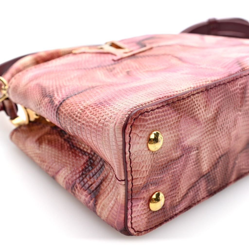 Lizard Mini Capucines Pink Multicolor £¨ Direct shipment via from wholesalehk.shop