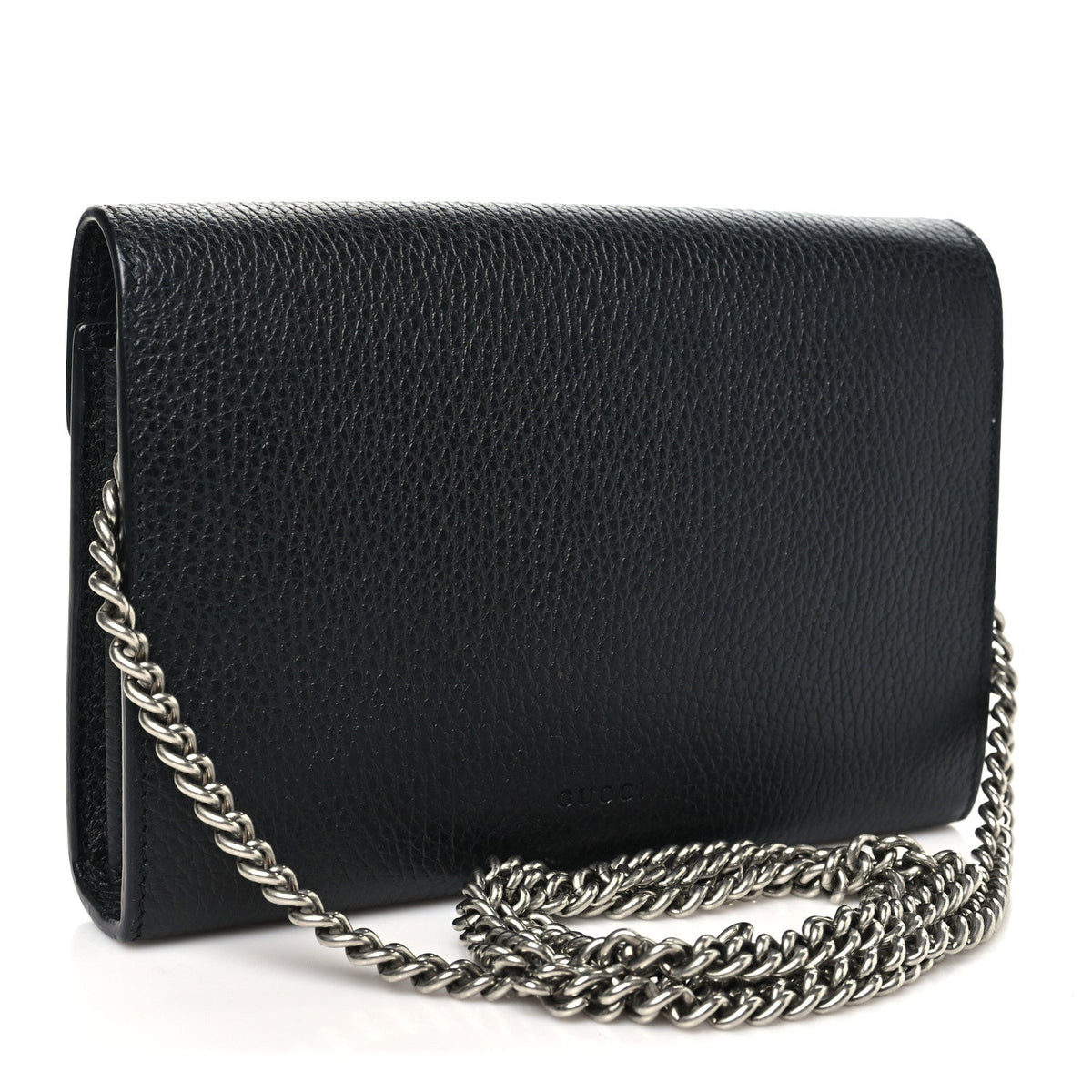 Calfskin Mini Dionysus Chain Wallet Black wholesalehk.shop