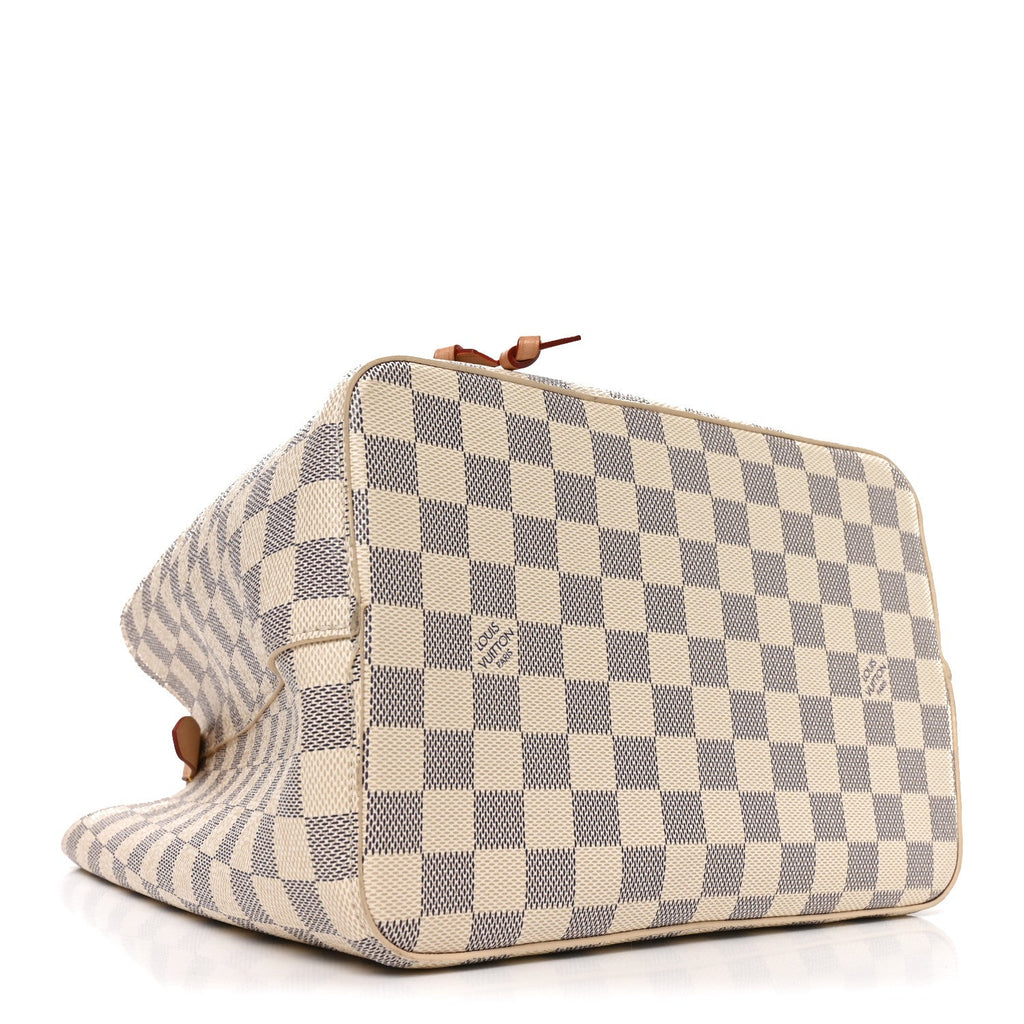 Damier Azur Braided Neonoe MM Peach Cream £¨ Direct shipment via from wholesalehk.shop