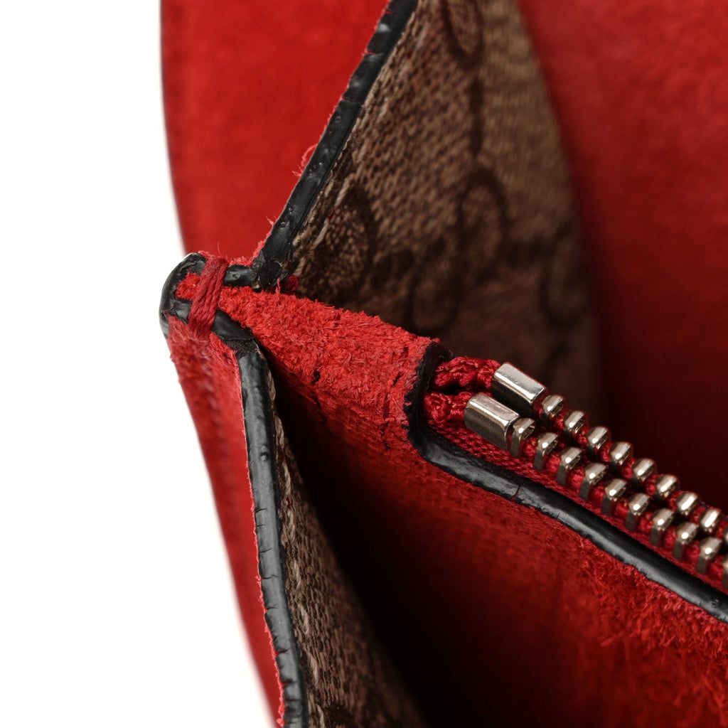 GG Supreme Monogram Small Dionysus Shoulder Bag Red wholesalehk.shop
