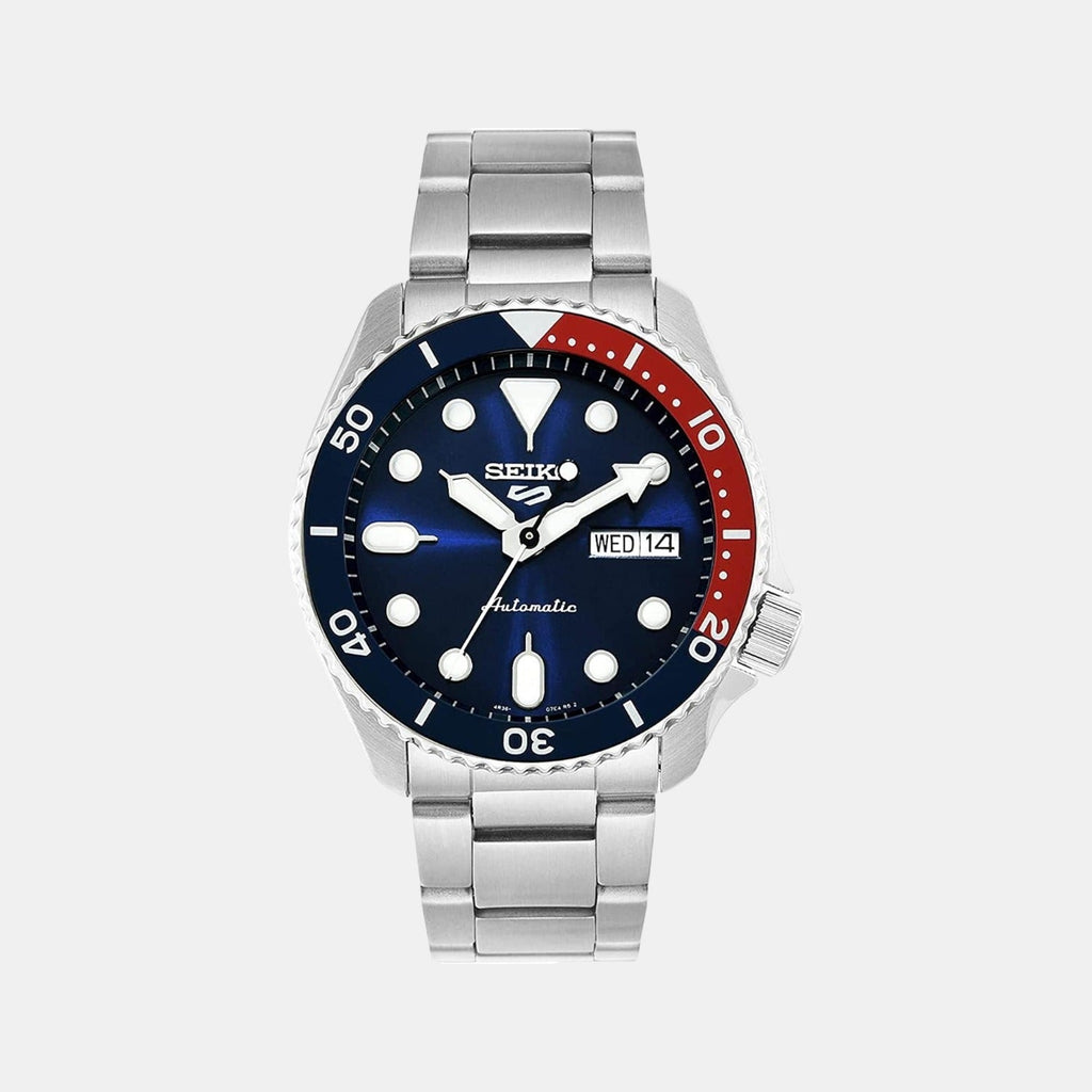 Seiko 5 Sports Automatic Blue Dial Silver Steel Strap Watch For Men - SRPD53K1 wholesalehk.shop