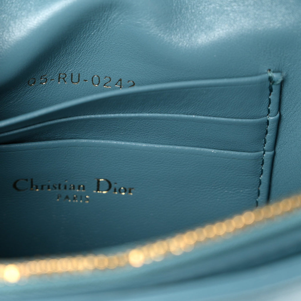 Calfskin Macrocannage Mini Caro Bag Horizon Blue wholesalehk.shop
