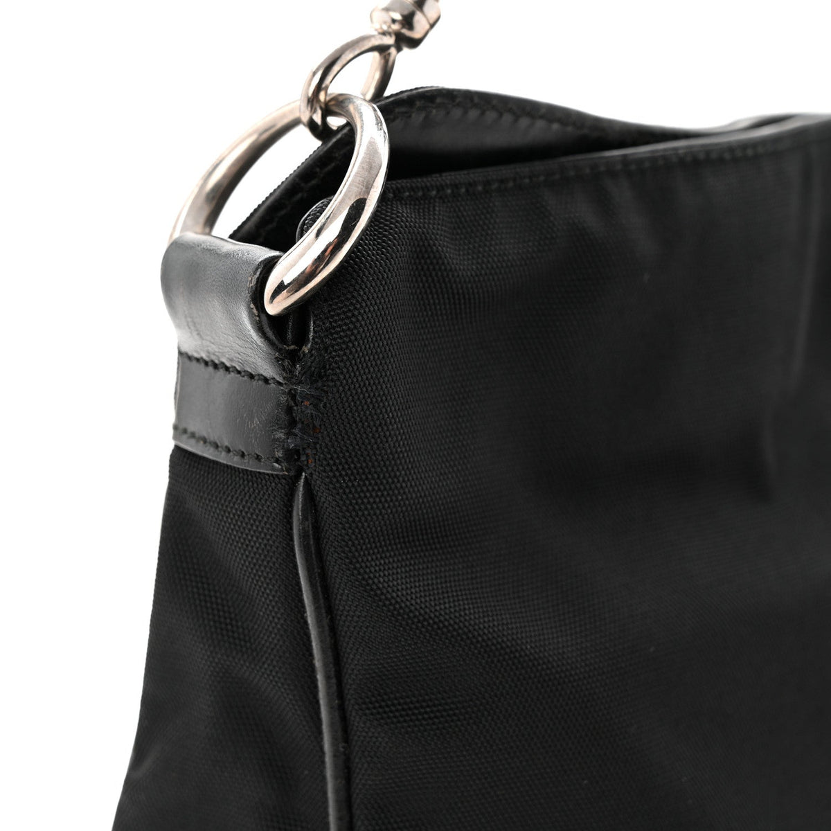 Nylon Bamboo Hobo Black wholesalehk.shop