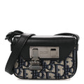 Oblique Smooth Calfskin Nano Pouch Beige Black wholesalehk.shop